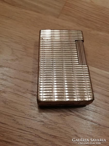 St. Dupont lighter, gilded lighter, collectible piece