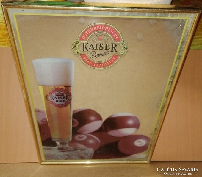 Kaiser reklám tükör 34*50 cm