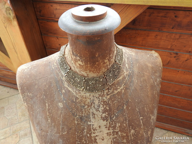 Old bronze colored metal necklace