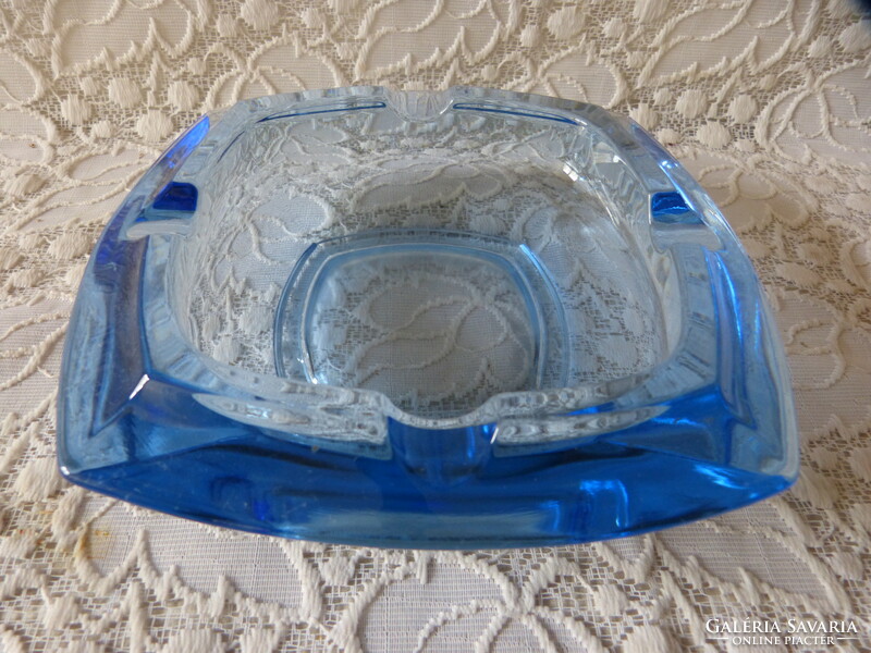 Retro glass bowl ashtray.