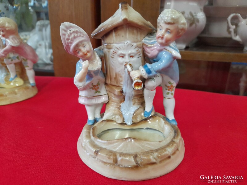 Nagyon Ritka Német,Germany Conta & Boehme Poessneck /Pößneck/ 1804-1940 Figurális Porcelán Szobor.