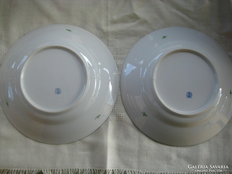Herend Eton pattern 1943. 2 dinner plates in good condition, 25 cm