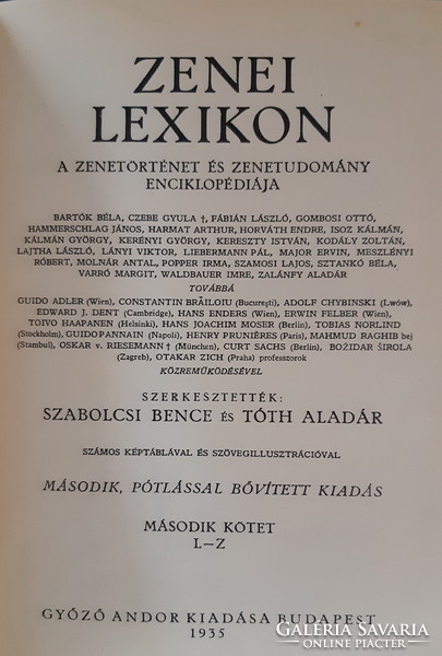 ZENEI LEXIKON  I - II
