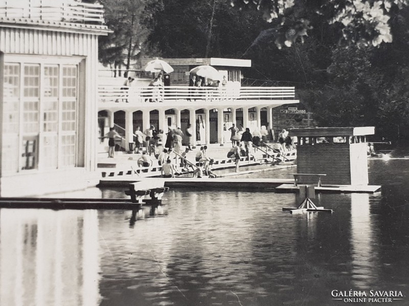 Régi képeslap 1943 Szováta Gyógyfürdő Medve-tó fotó levelezőlap