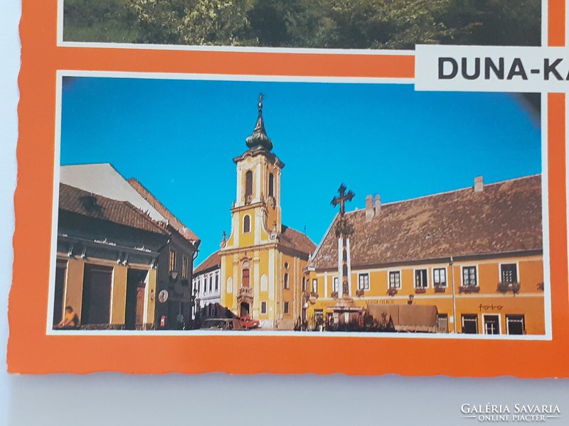 Retro postcard Danube bend old photo postcard