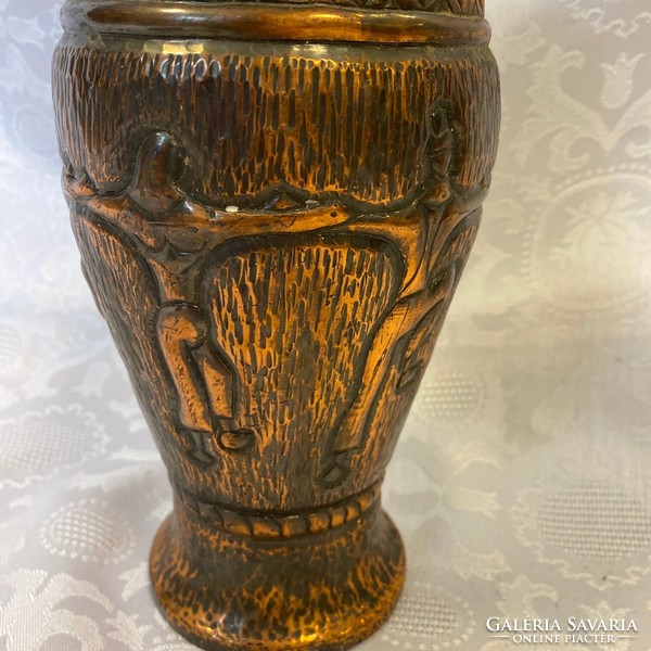 Decorative copper vase