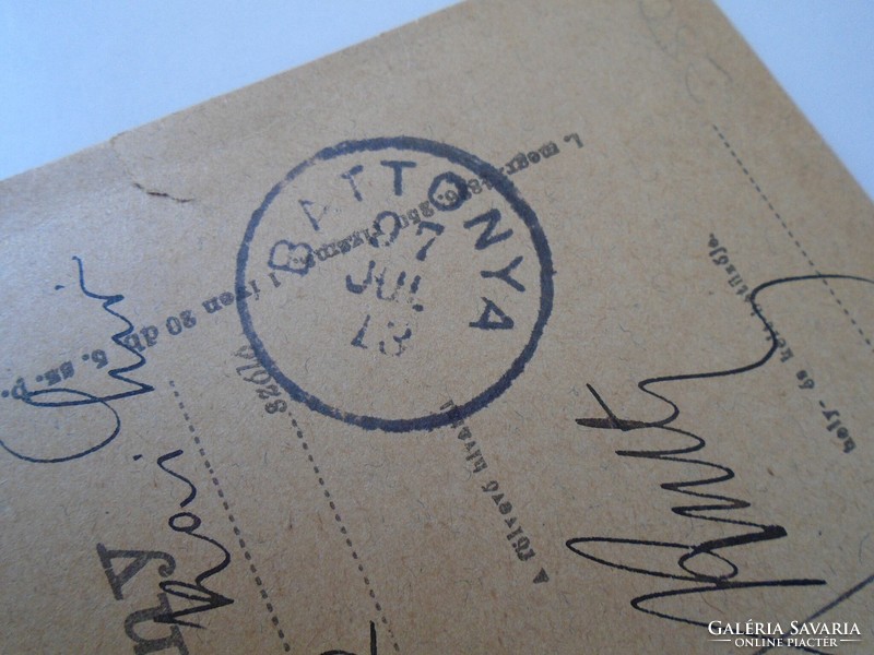 D190526 Postai föladó-vevény BATTONYA  1897