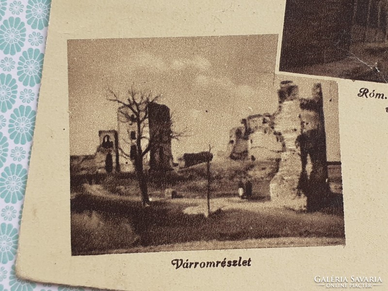 Régi képeslap 1944 Bács Fő utca Várrom Templom fotó levelezőlap
