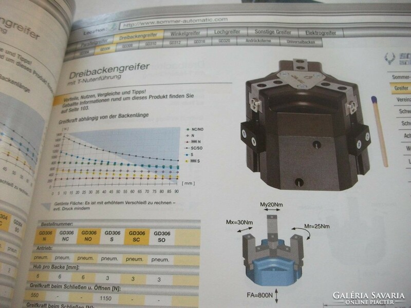 SZAKKÖNYVEK Ipari robot alkatrész katalógus 759 oldalon 2 db Sommer Automatic