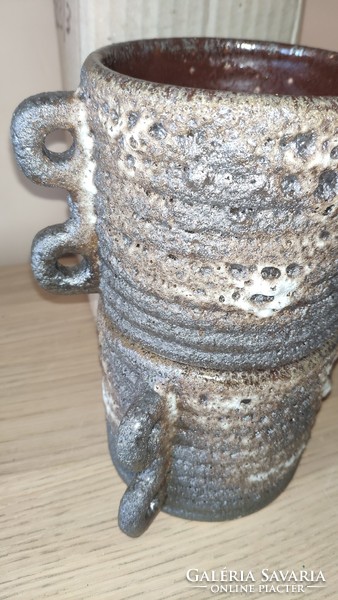 Stunning western germany jopeko paris fat lava ceramic vase 3 pieces