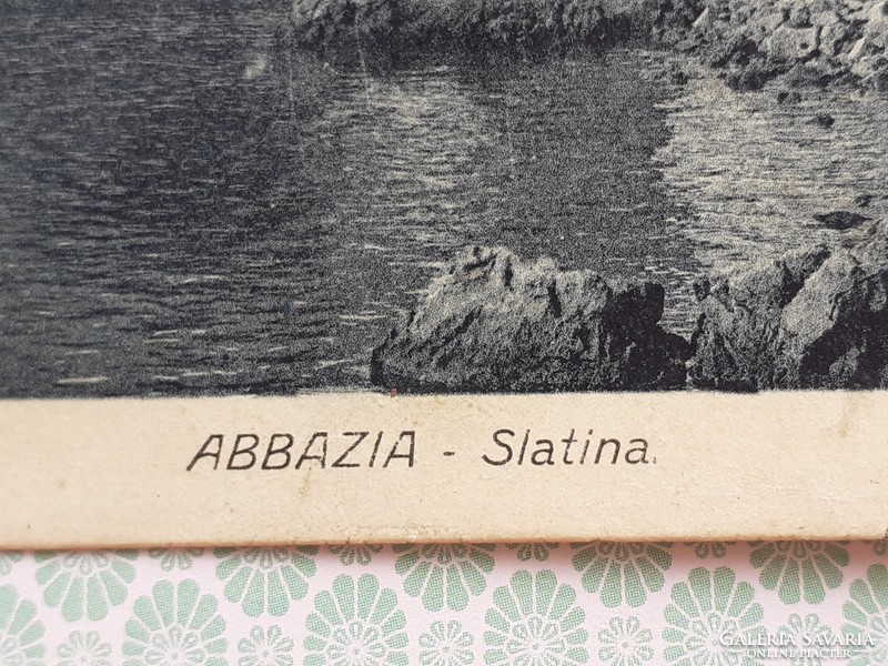 Old postcard abbazia slatina photo postcard