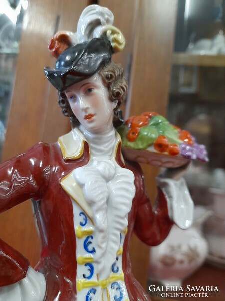 German, German scheibe alsbach baroque figural porcelain sculpture.28 Cm.