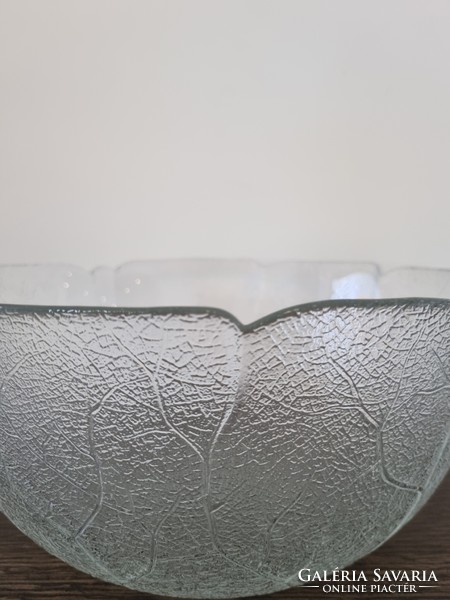Arcoroc France vintage -texturált felületű, jelzett üvegtál- 31 cm