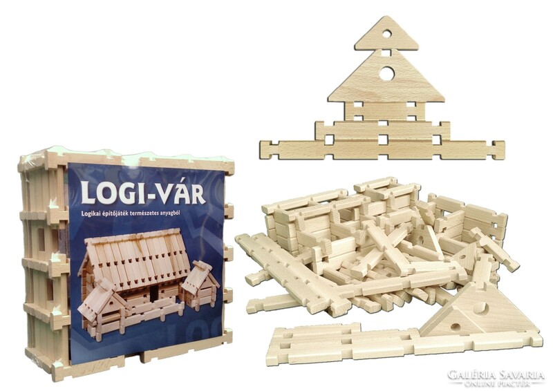 LOGI-VÁR logikai várépítő játék (4 garnitúra, 344 építőelem)