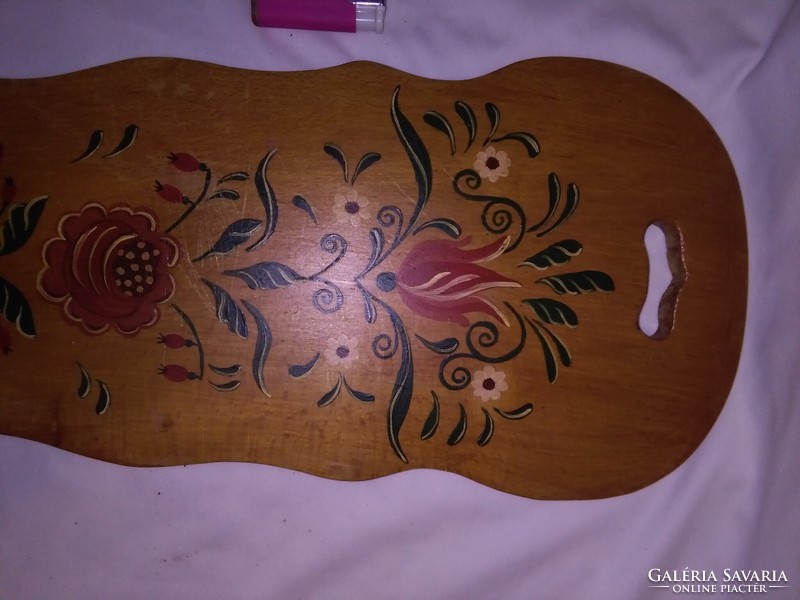 Painted wooden wall decoration with folk motif - large size