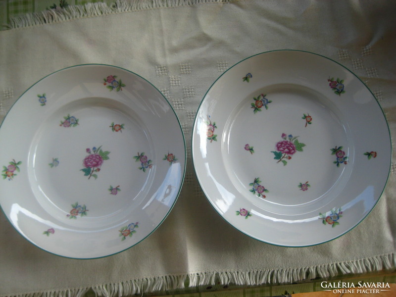 Herend Eton pattern 1943. 2 dinner plates in good condition, 25 cm