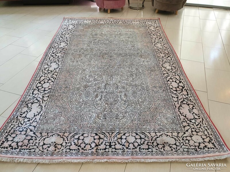 Genuine cashmere silk 180x290 hand-knotted Persian rug mm_22
