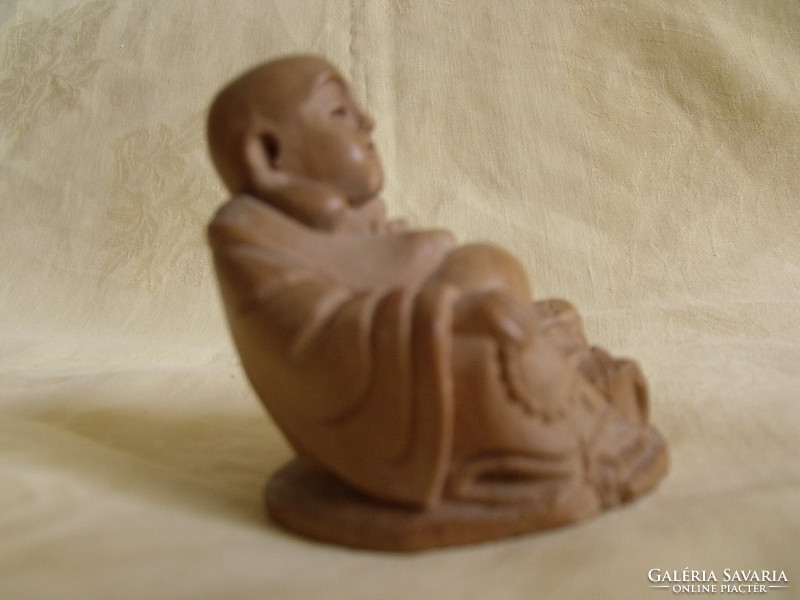 Wooden Buddha figure