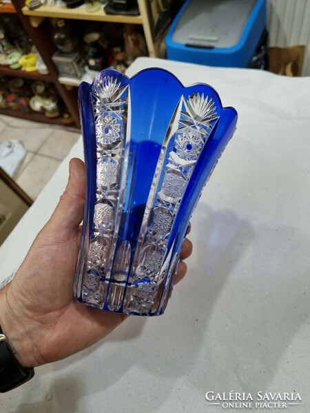 Old crystal vase