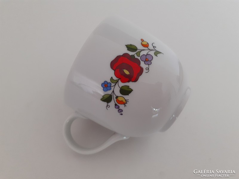 Retro Kalocsai porcelán csésze ERBE 150 év Orvosi Műszer feliratos emléktárgy
