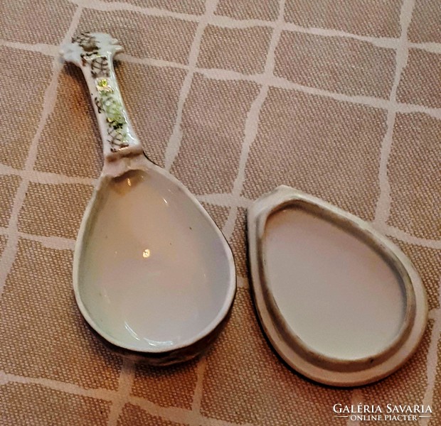 Porcelain sauce spoon antique altwien