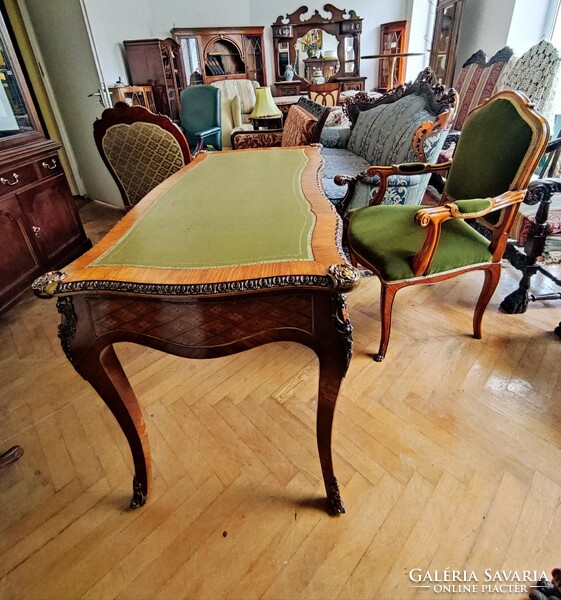 Louis XIV style desk with armchair