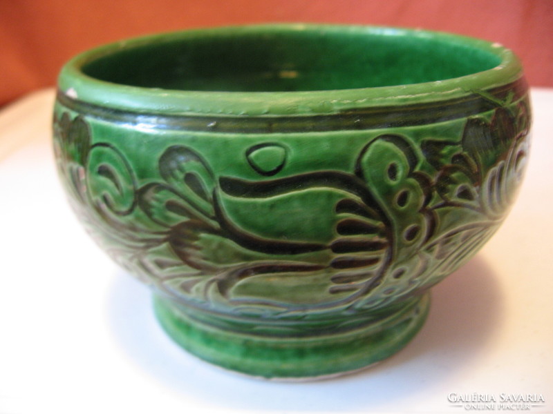 Corundum green bowl, saucepan
