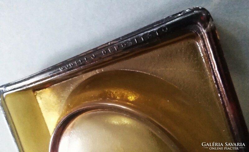 Rare martini glass ashtray 1980s