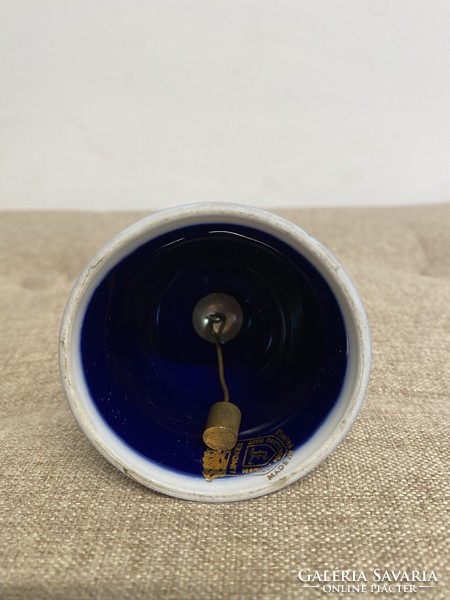 Limoges French Porcelain Cobalt Blue Bell a16