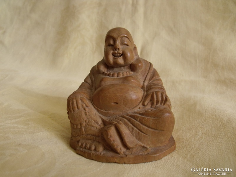 Wooden Buddha figure