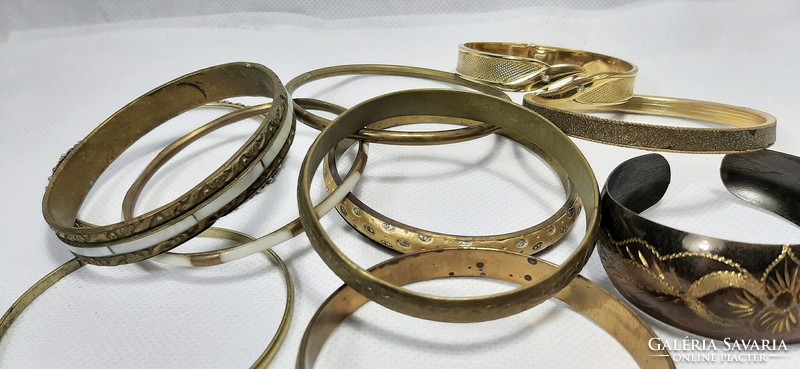 11 Pieces of old ornate bracelet in one
