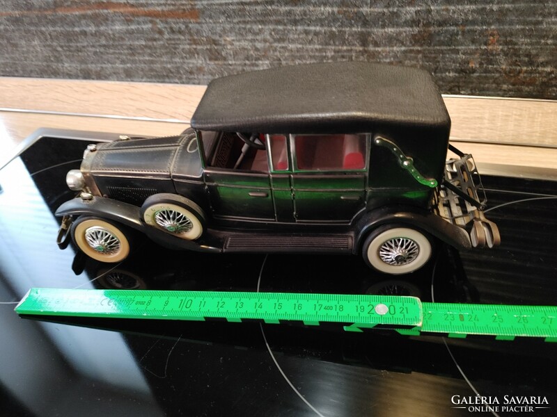 Rádiós oldtimer asztali autó-működik, a lökhárítók az antennák  Lincoln 1928 Car Transistor Radio