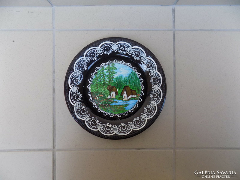 Extremely rare granite wall plate wall plate 24 cm (n)