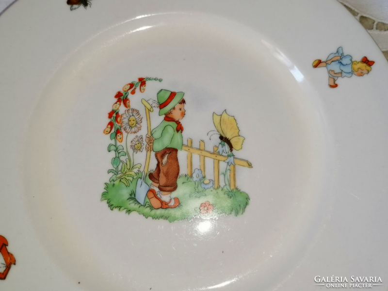 Very rare zsolnay fairytale plate
