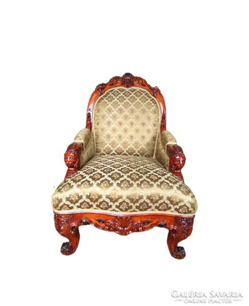 Fantastically beautiful rococo armchair / new upholstery /