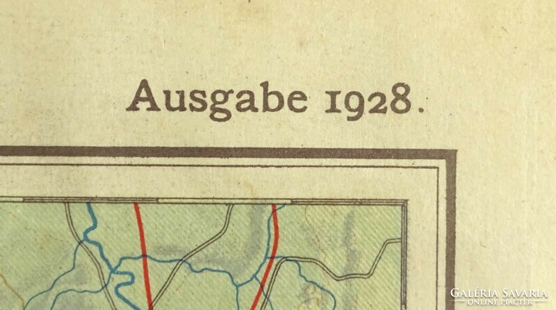 1J006 Régi Svájc térkép német nyelven - Schulkarte der Schweiz 1928