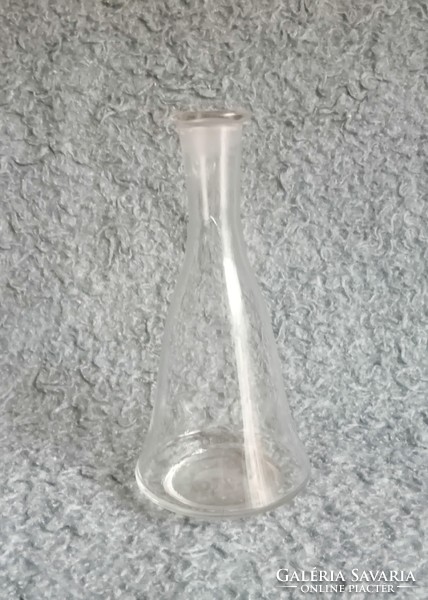 Antik üveg palack kiöntő ital kínáló 19 cm (21/d)