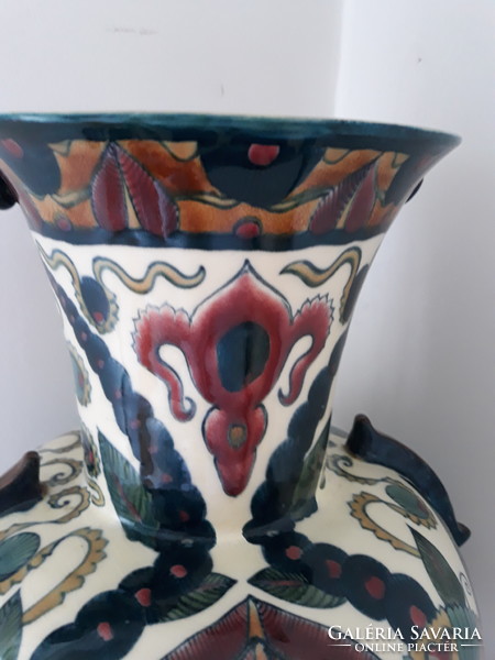 ZSOLNAY váza- hatalmas 1878-ból