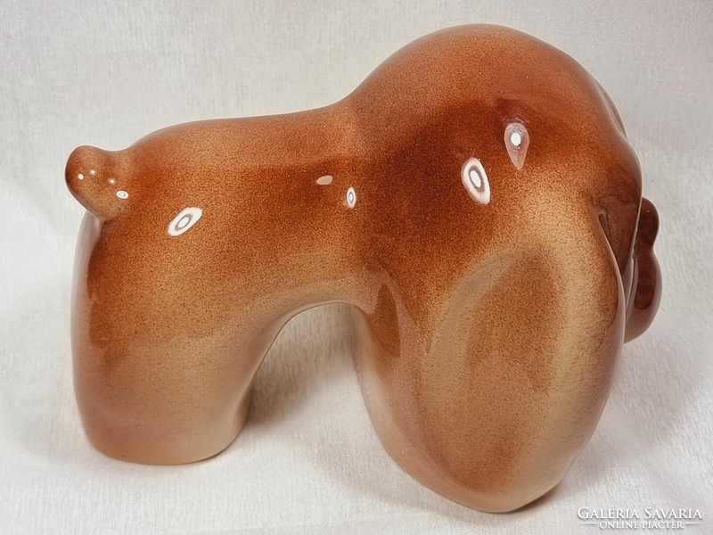 Tekt ussr Soviet ceramic dog figurine, 1960s-70s.