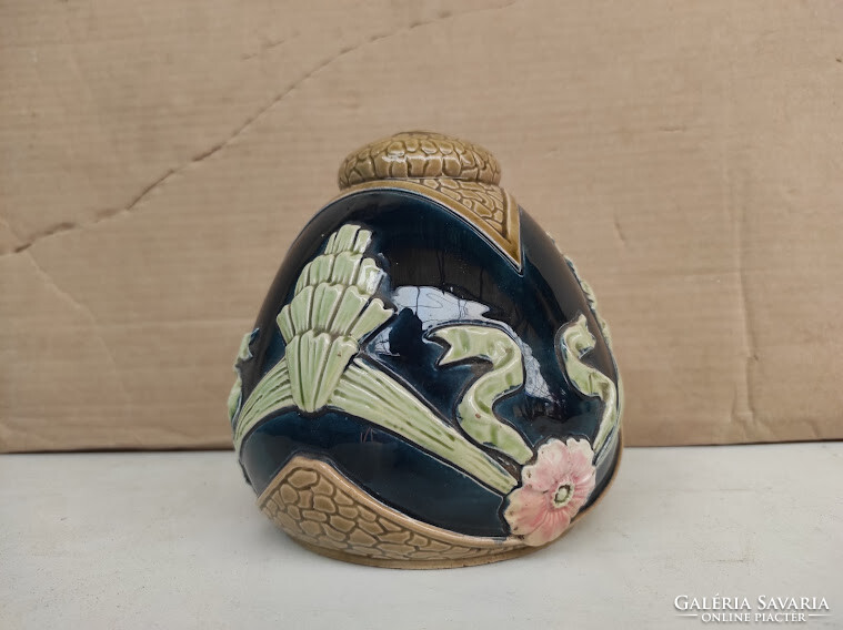 Antique Majolica Porcelain Art Nouveau Art Nouveau Perlothe Chandelier Lamp Parts Damaged 5456