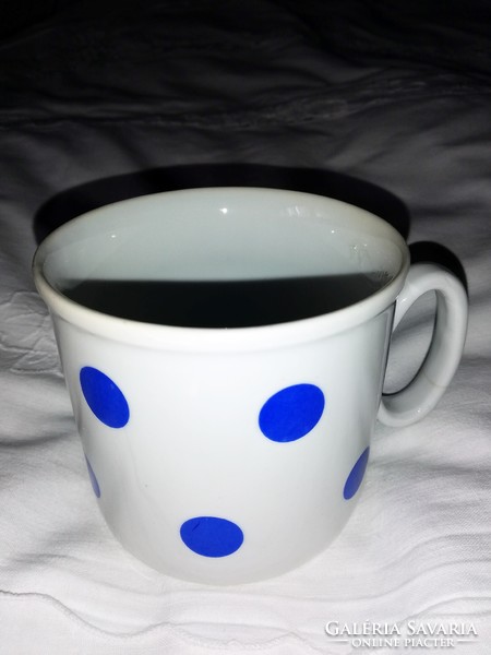 Zsolnay, blue, polka dot mug, cup