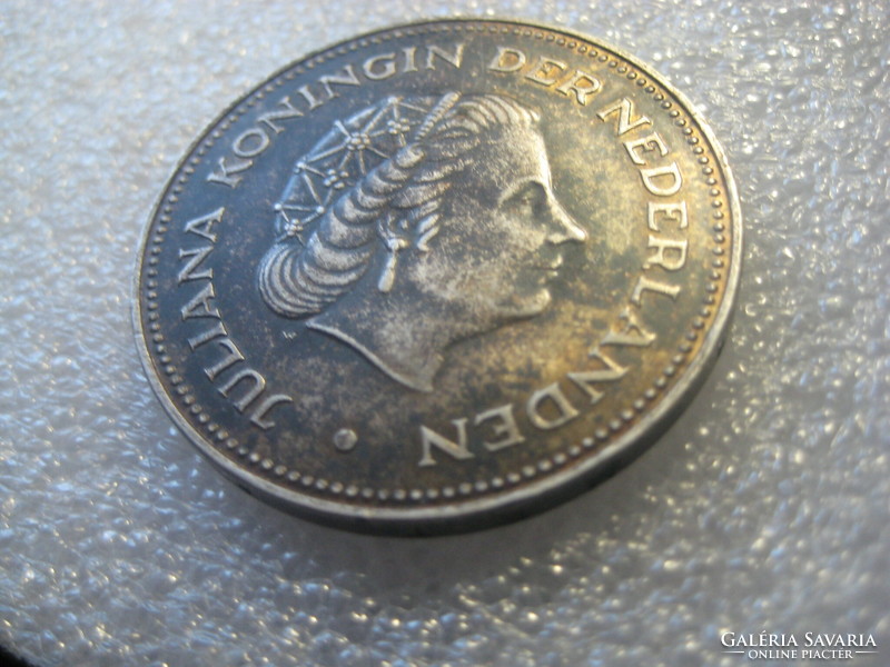 10 gulden  Hollandia felszabadulása  , Júlianna királynővel  , 720 - as ezüst