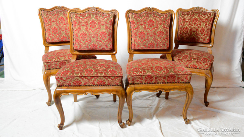 4 antique baroque chairs