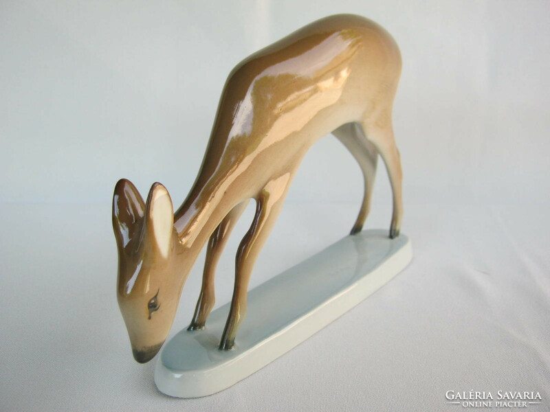 Zsolnay porcelain deer stag
