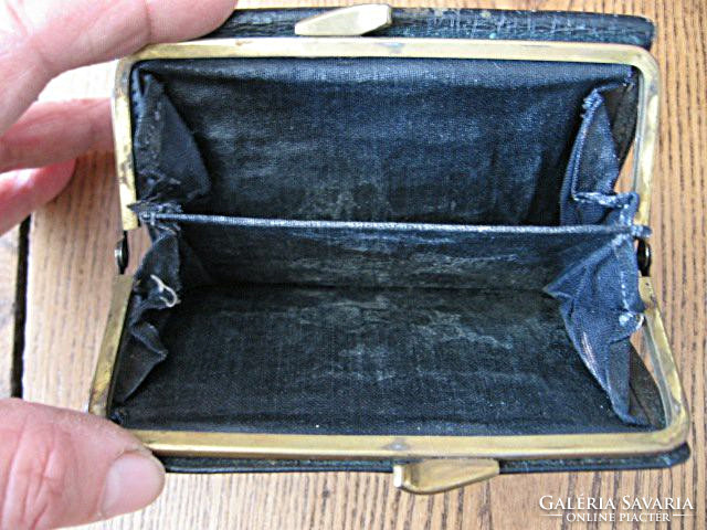 Old leather buckle wallet