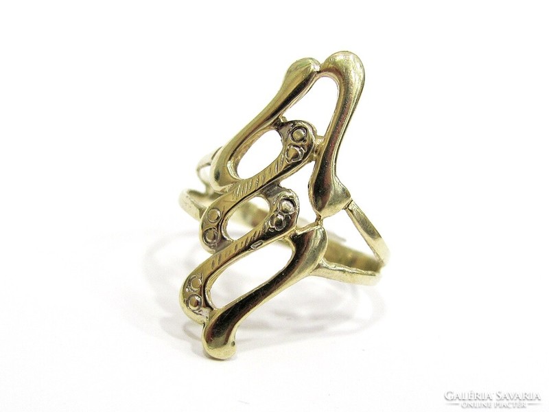 Gold women's ring (goat-au107884)