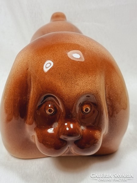 Tekt ussr Soviet ceramic dog figurine, 1960s-70s.