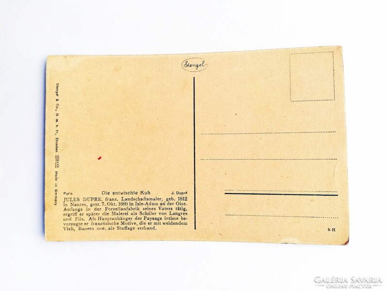 Rare, stengel, litho, art postcard, 188.