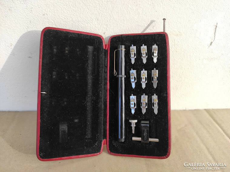 Antique stationery fountain pen refill pen set collection original box engineer drawing tool 5453