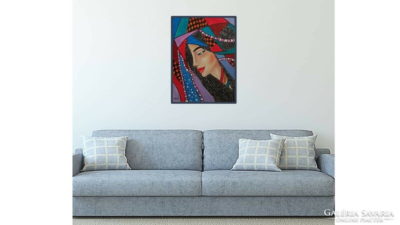 ---- The Queen --- painting, abstract